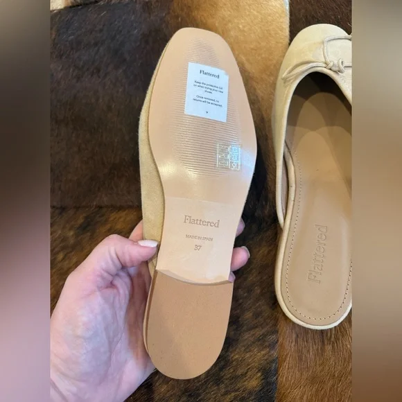 New Flattered Malva Suede Mule - Beige - Picture 6 of 6